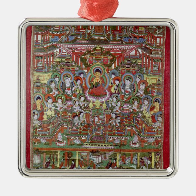 Paradise of Amitabha Metal Tree Decoration (Front)