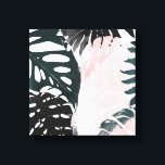 Paradise Palm Fronds Canvas Print<br><div class="desc">Paradise Sweep I by Grace Popp. Palm tree leaves in various shapes are contrasted by the unique colour choices used. | 138464GG</div>