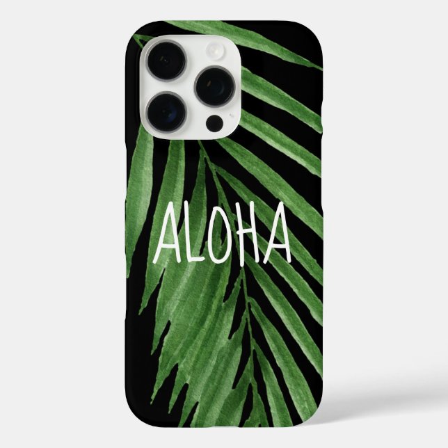 Paradise Palm Hawaiian Tropical - Black  Case-Mate iPhone Case (Back)