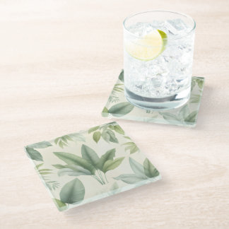 Paradise Palms Glass Coaster
