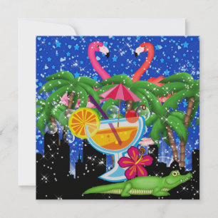 Paradise Party in Style Bright Lights - SRF Invitation