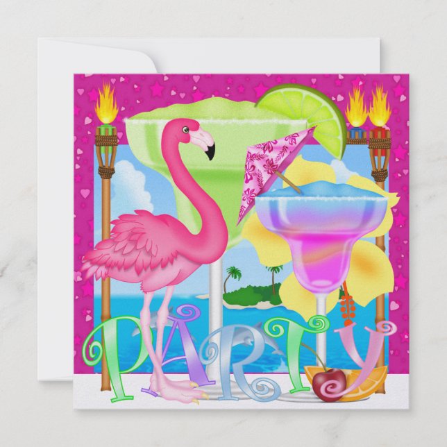 Paradise PARTY / Luau - SRF Invitation (Front)