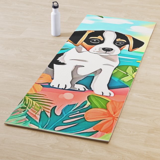 Paradise Puppy Design Yoga Mat (In Situ)