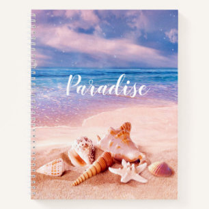 Paradise Sea Beach Shells Notebook