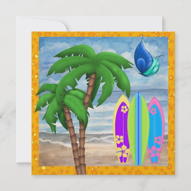 Paradise - Surf - SRF Invitation (Front)