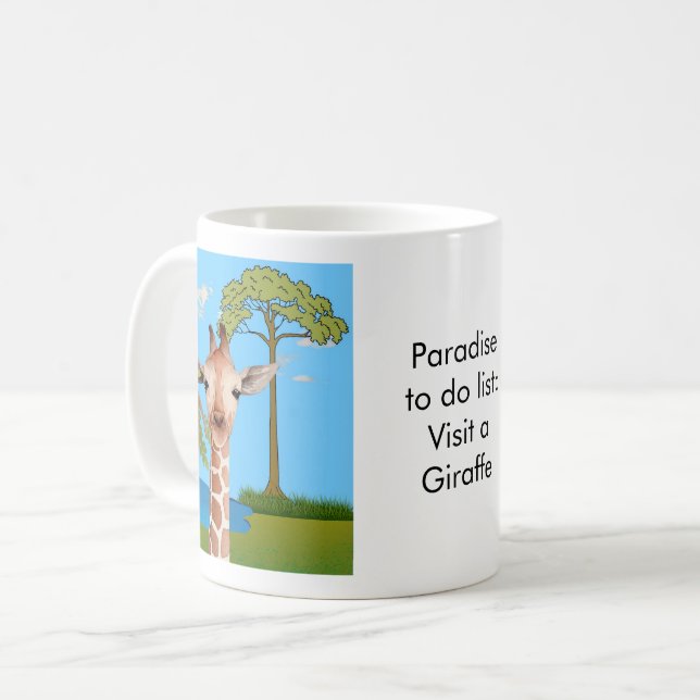 Paradise to do list: Giraffe Coffee Mug (Front Left)
