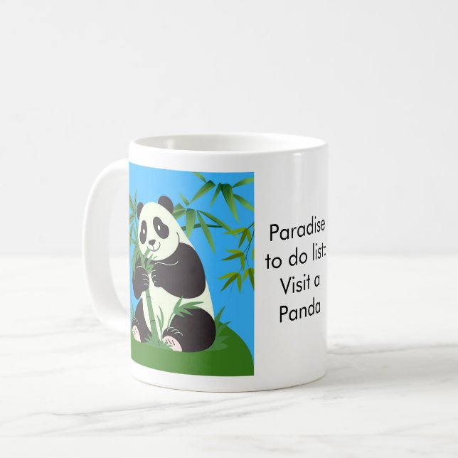 Paradise to do list: Panda Coffee Mug (Front Left)