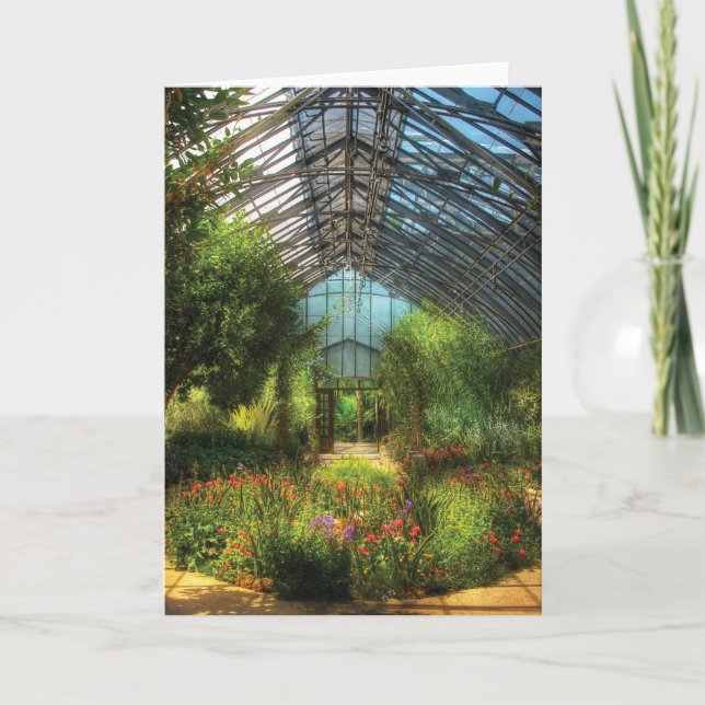 Paradise under glass holiday card (Front)