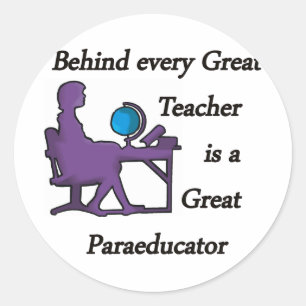 Paraeducator Classic Round Sticker
