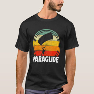 Paraglide Paraglider Paragliding Paramotoring Retr T-Shirt