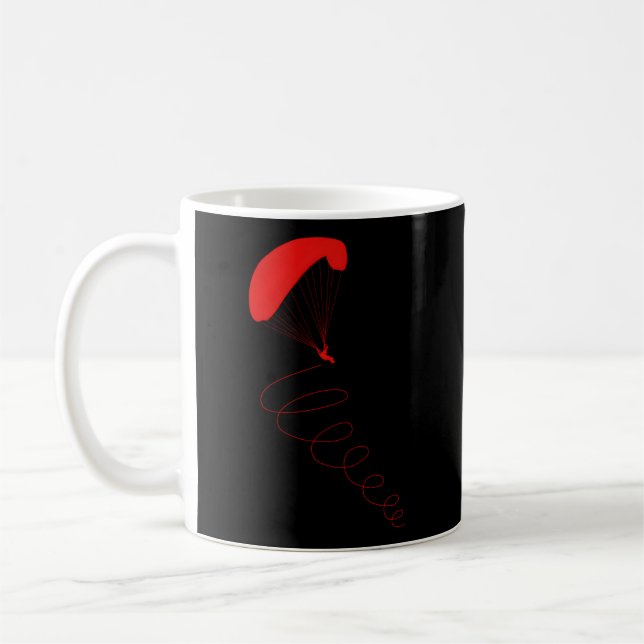 Paraglider In A Thermal Paragliding Coffee Mug (Left)
