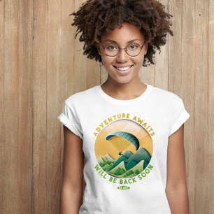 Paraglider Mountains Adventure Awaits T-Shirt