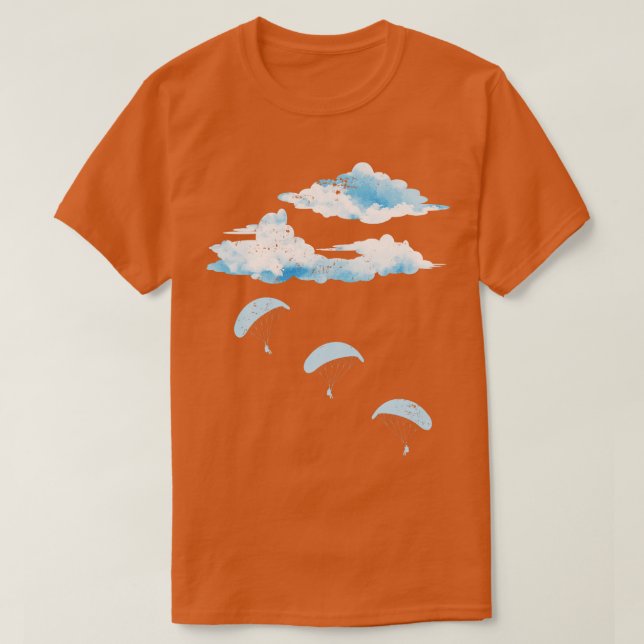 Paraglider Skydiving Gift Paragliding T-Shirt (Design Front)