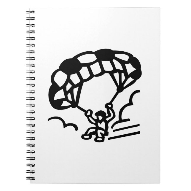 Paraglider Spiral Notebook (Front)