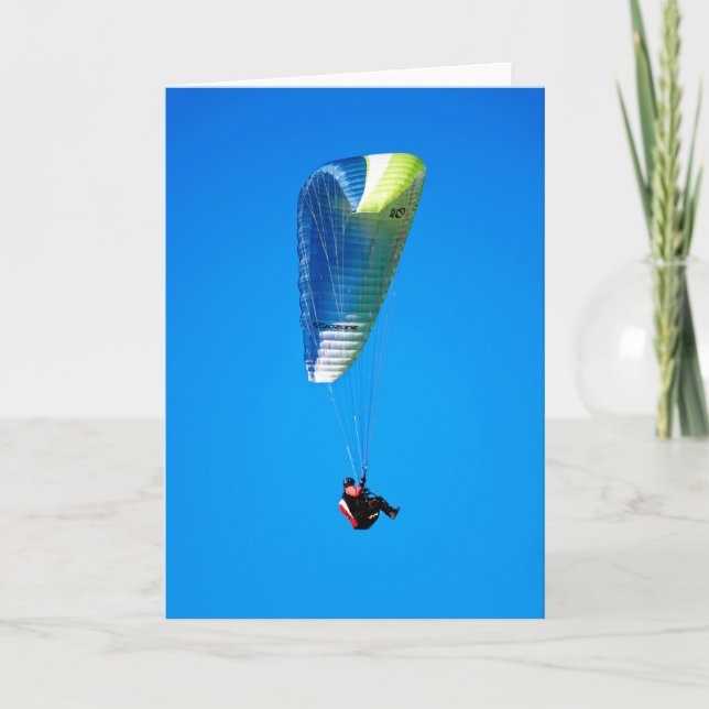 Paraglider  Thank You Card (Front)