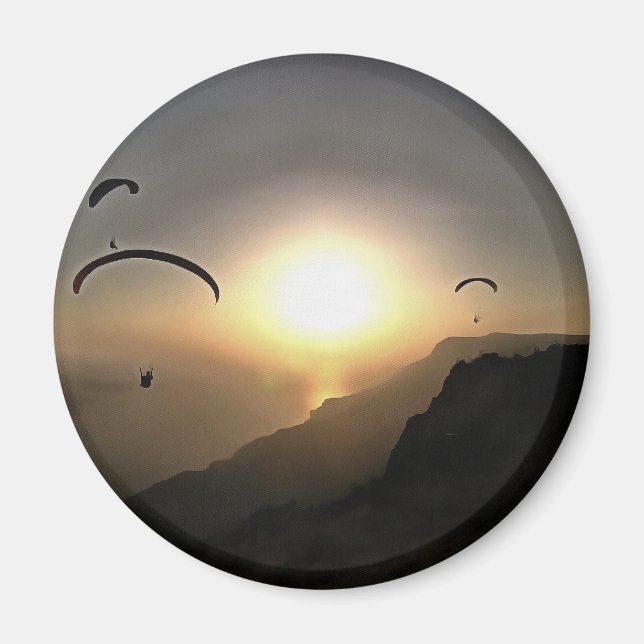 Paragliders Flying Without Wings Magnet (Front)