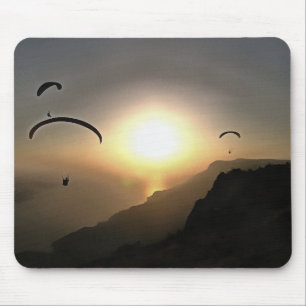 Paragliders Flying Without Wings Mouse Pad