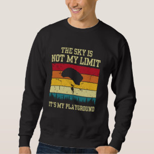 Paragliding Art For Men Women Paramotor Paraglider Sweatshirt