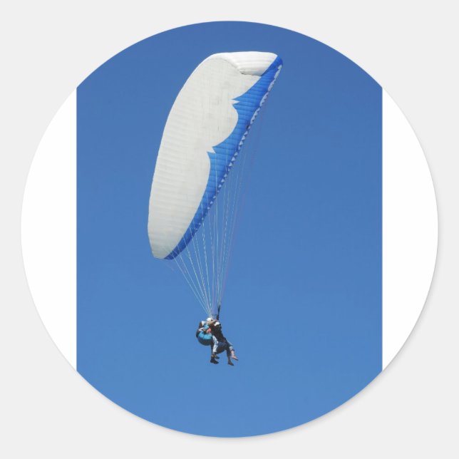 paragliding classic round sticker (Front)