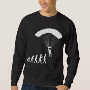 Paragliding Evolution Parachute Air Sport Skidiver Sweatshirt