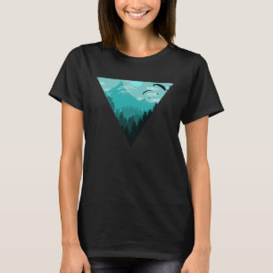 Paragliding Extreme Sport Geometry I Nature T-Shirt