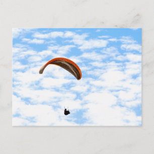 Paragliding in the Clouds - Customisable Postcard