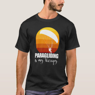 Paragliding Is My Therapy Women Paraglider Advent T-Shirt
