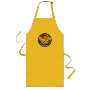 Paragliding Live To Fly Mountains Adventure Emblem Long Apron