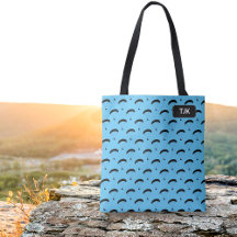 Paragliding Motif in repeat pattern with initials