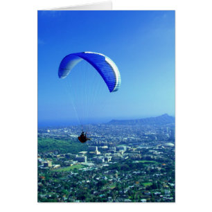 Paragliding over Honolulu