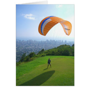 Paragliding over Honolulu