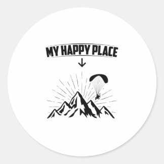 Paragliding | Paraglider Air Sports Gift Ideas Classic Round Sticker