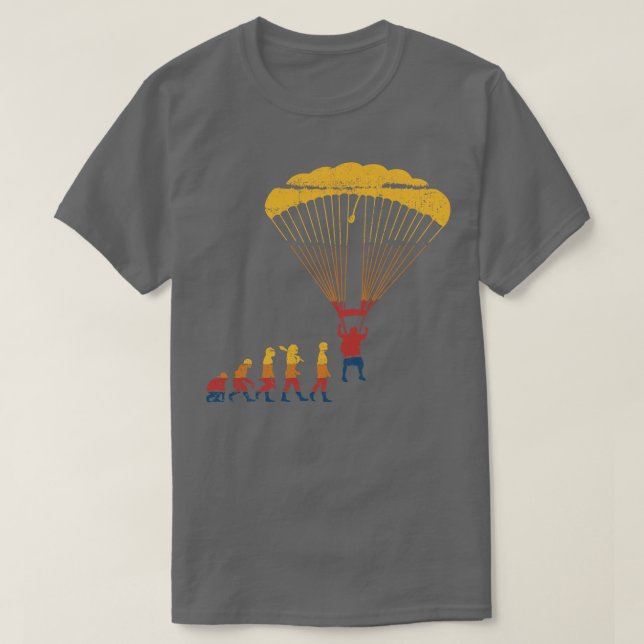 Paragliding Paraglider Paraglide T-Shirt (Design Front)