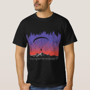 Paragliding Paragliding Pilot Flying Mountains Mou T-Shirt