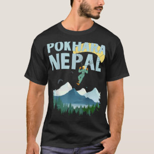 Paragliding Pokhara Lake Over Annapurnas Nepal T-Shirt
