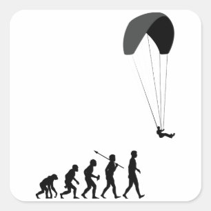 Paragliding Square Sticker