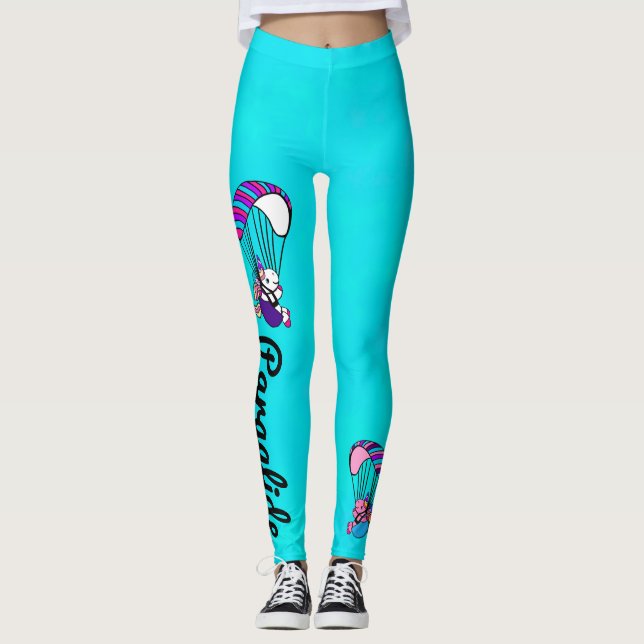 Paragliding unicorn leggings (Front)