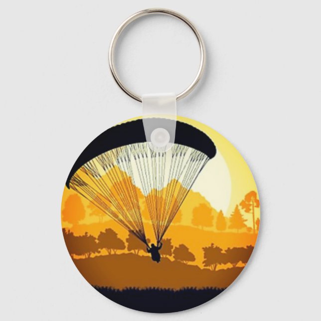 Paragliding yellow key ring (Front)