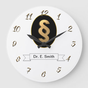 Paragraph attorney at law large clock