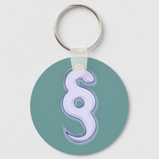 paragraph Gesetz Haken law hook Key Ring (Front)