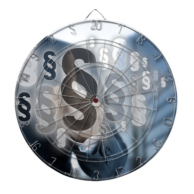 Paragraphs are selected by businessman dartboard (Front)