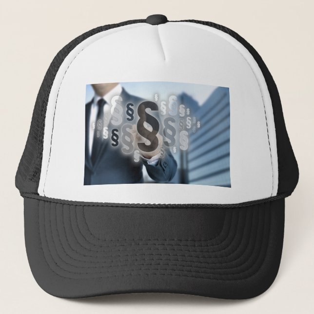 Paragraphs are selected by businessman trucker hat (Front)