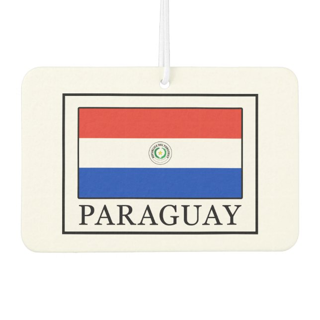 Paraguay Car Air Freshener (Front)