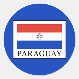 Paraguay Classic Round Sticker