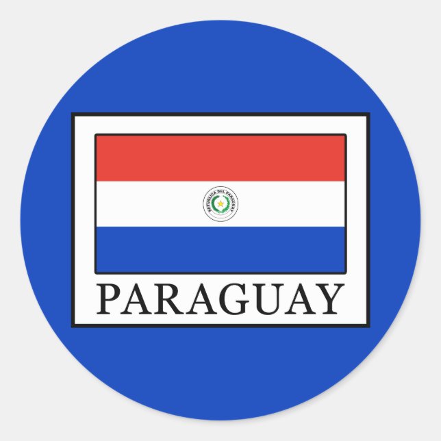 Paraguay Classic Round Sticker (Front)