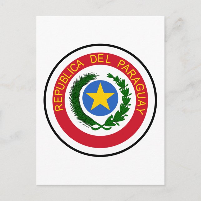 Paraguay Coat of Arms Postcard (Front)