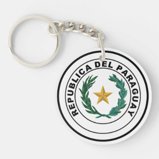 Paraguay country coat arms symbol emblem flag key ring