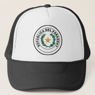 Paraguay country coat arms symbol emblem flag trucker hat