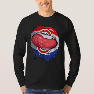 Paraguay Fan Flag Mouth Soccer Paraguayan T-Shirt