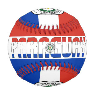 Paraguay Flag and Coat of Arms Patriotic Baseball
